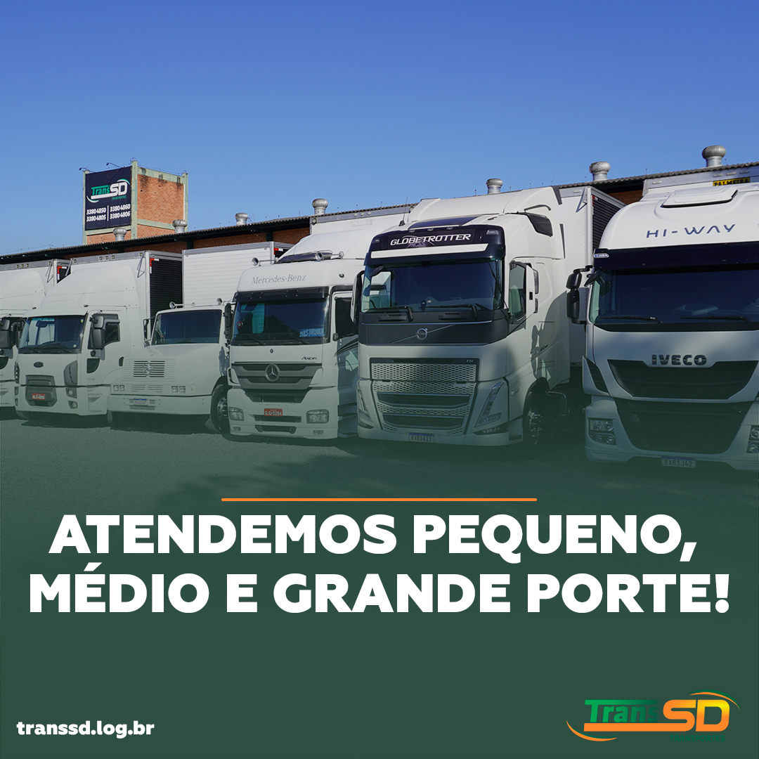 Atendemos pequeno médio e grande porte